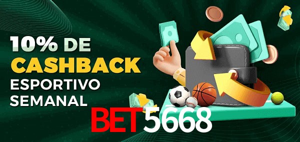 10% de bônus de cashback na bet5668